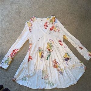 FREE PEOPLE floral top S